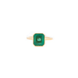 2.74ct Emerald 14K Gold Bezel Ring