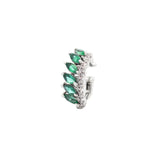 0.90ct Emerald Diamond 18K Gold Ear Cuff