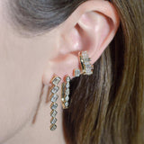 0.45ct Diamond 14K Gold Baguette Ear Cuff