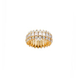 7.10ct Diamond 18K Gold Statement Eternity Stretch Ring