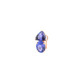 3.75ct Tanzanite 18K Gold Two Stone Ear Cuff