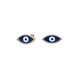 0.35ct Diamond 18K Gold Evil Eye Earrings