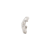 0.20ct Diamond 18K Gold Grooved Ear Cuff