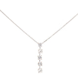 1.34ct Diamond 18K Gold Linear Drop Necklace