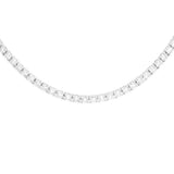 19.75ct Diamond 18K Gold Four Prongs Tennis Necklace