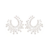 2.39ct Diamond 18K Gold Cluster Earrings