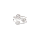 0.59ct Diamond 14K Gold Cluster Ring