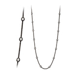 10.35ct Black Diamond 18K Gold Necklace