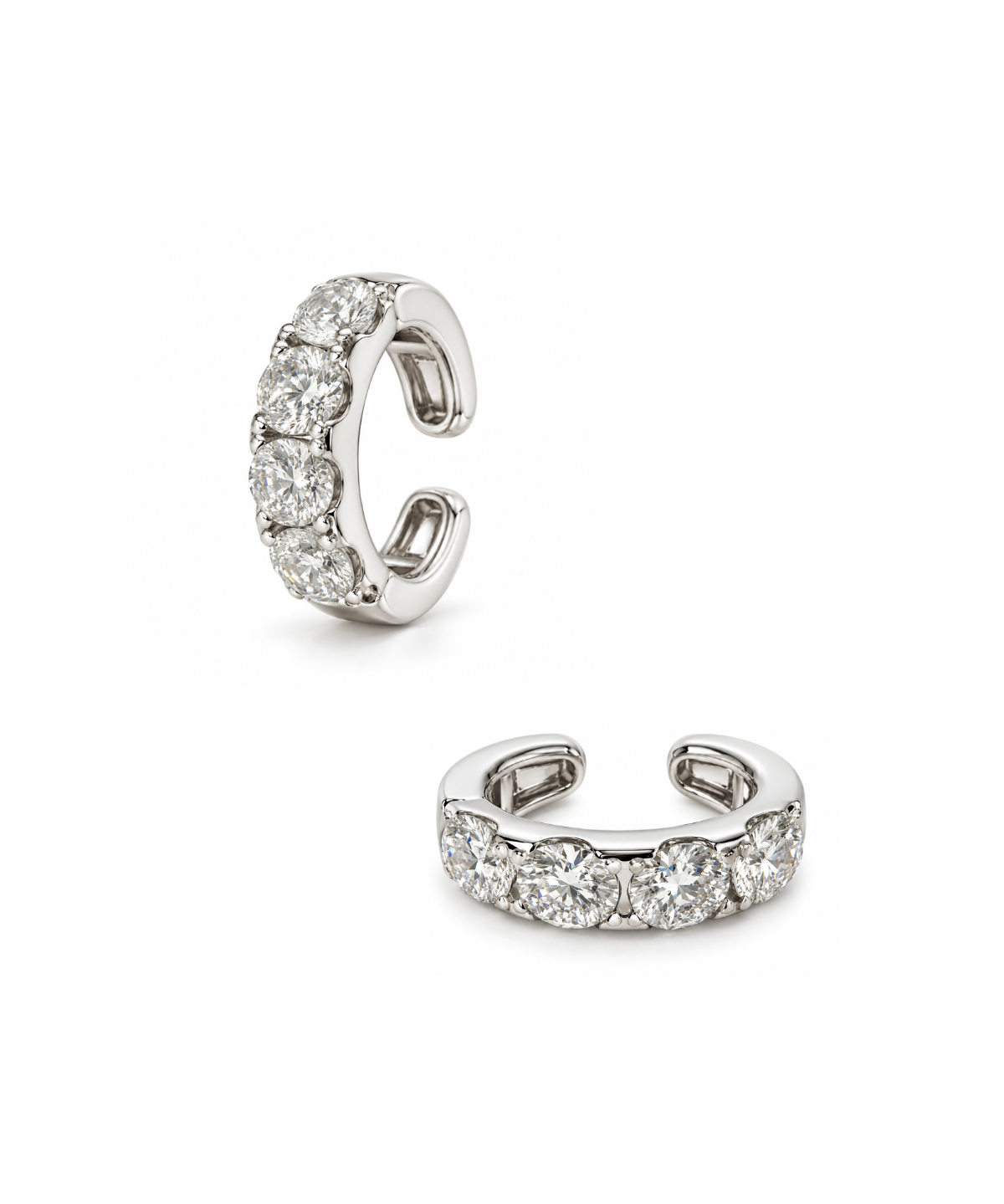 2.20ct Diamond 18K Gold Statement Ear Cuff