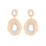 5.10ct Diamond 14K Gold Statement Drop Earrings