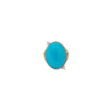 15.61ct Arizona Turquoise Diamonds 18K Gold Cocktail Ring
