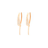 0.29ct Diamond 14K Gold Statement Earrings
