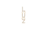 0.14ct Diamond 18K White Gold Luz Single Dangle Drop Earring