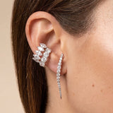 2.65ct Diamond 18K Gold Statement Ear Cuff