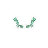 3.30ct Emerald 18K Gold Climber Earrings