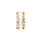 1.16ct Diamond 18K Gold Climber Earrings