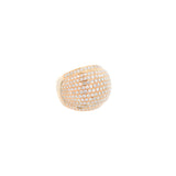 2.15ct Diamond 18K Gold Pave Dome Ring