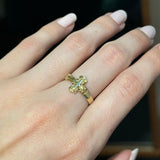 14K Gold Cross Ring