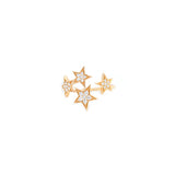 0.19ct Diamond 18K Gold Stars Ring
