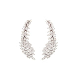 12.65ct Diamond 18K Gold Statement Earrings