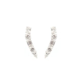 2.66ct Diamond 18K Gold Statement Climber Earrings