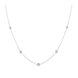 0.35ct Diamond 14K Gold By The Yard Necklace