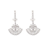 3.00ct Diamond 14K Gold Statement Dangle Drop Earrings