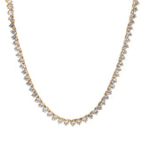 5.15ct Diamond 18K Gold Tennis Necklace