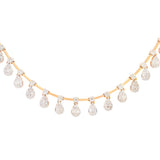5.01ct Diamond 14K Gold Floating Necklace