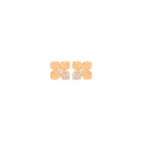 0.30ct Diamond 18K Gold Flower Earrings