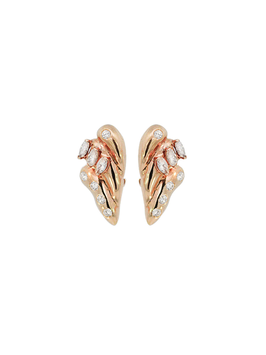 2.40ct Diamond 18K Gold Statement Earrings