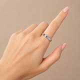 18K Gold Fluted Band Ring