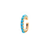 0.62ct Turquoise 18K Gold Ear Cuff