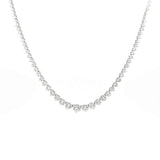Diamond 18K Gold Graduated Tennis Necklace