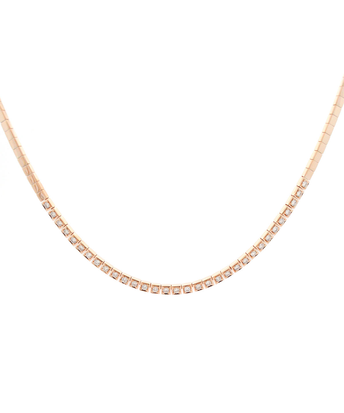 0.85ct Diamond 14K Gold Choker Necklace