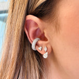 1.25ct Diamond 18K Gold Dangle Drop Earrings