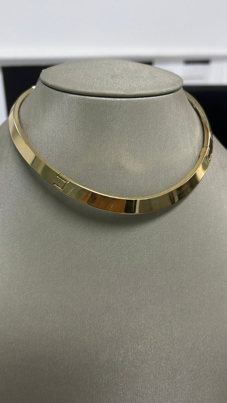 14K Italian Gold Collar Choker Necklace