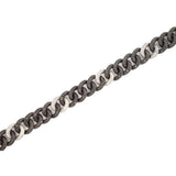 14.43ct Black Diamond 14K Gold Cuban Bracelet