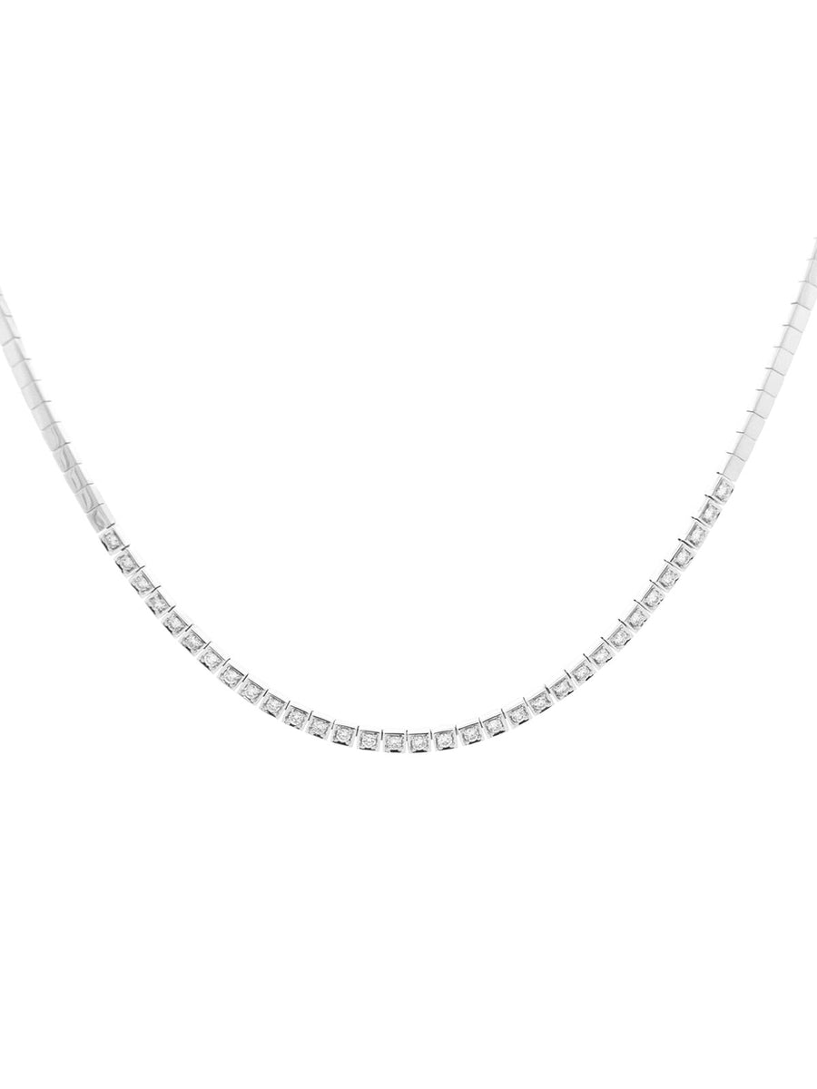 0.85ct Diamond 14K Gold Choker Necklace