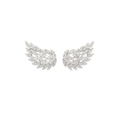 1.06ct Diamond 18K Gold Wing Climber Earrings