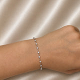1.25ct Diamond 18K Gold Link Tennis Bracelet