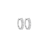 2.00ct Diamond 14K Gold Hoop Earrings