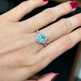 2.08ct Paraiba Diamond 18K Gold Ring
