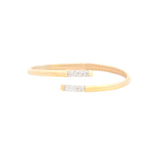 0.42ct Diamond 14K Gold Spiral Cuff Bracelet
