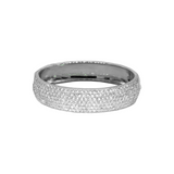 10ct Diamond 18K Gold Pave Dome Bracelet