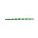 5.11ct Emerald 18K Gold Tennis Bracelet