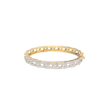 3.1ct Diamond 14K Gold Bangle Bracelet