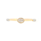 1.47ct Diamond 14K Gold Bangle Bracelet