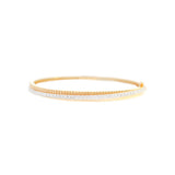 1.08ct Diamond 14K Gold Pave Bangle Bracelet