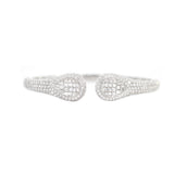 5.76ct Diamond 18K Gold Statement Cuff Bracelet